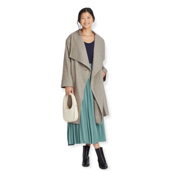 Women's Knit Wrap Coat - A New Day - Picture 1 of 7
